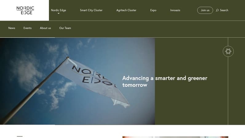 Screenshot of nordicedge.org