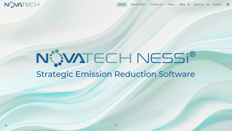 Screenshot of www.novatech.no